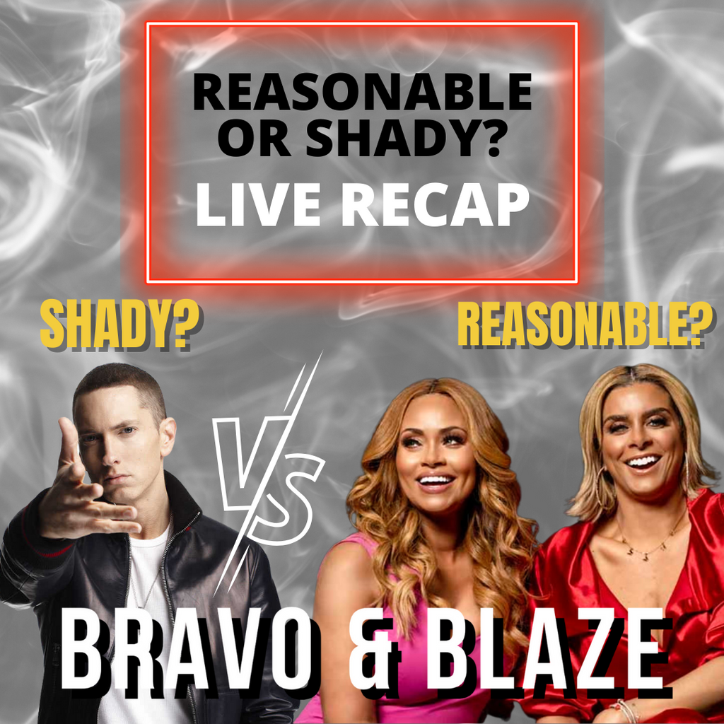 LIVE:  Eminem/Marshall Mathers/Slim Shady vs Gizelle Bryant & Robyn Dixon AKA the Green Eyed Bandits of RHOP Real Housewives of Potomac