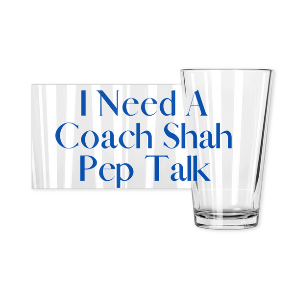 Bravo TV RHOSLC I Need A Coach Shah Pep Talk Pint Glasses