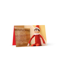 Fat F*cking Elf On The Shelf Husband Greeting card
