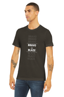 Bravo & Blaze College Triblend Unisex Crewneck T-shirt