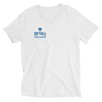 Softball Cheer Squad Unisex Short Sleeve V-Neck T-Shirt