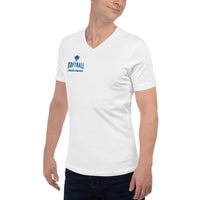 Softball Cheer Squad Unisex Short Sleeve V-Neck T-Shirt