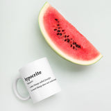Bravo TV RHONJ Hypocrite White glossy mug