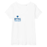 Softball Cheer Squad Women’s fitted v-neck t-shirt